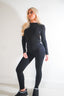 Long Sleeve Shea Top With Tie Sides Black