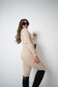 Sculpting Jumpsuit Beige